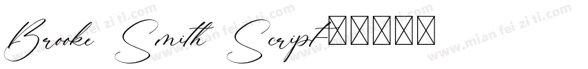 Brooke Smith Script字体转换